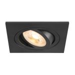 SLV New Tria 75 Spot Aluminium Czarny Plac | Aukko 75mm - Nadaje Się Do 1x GU10 