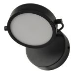 Ledvance Decor Puck Światło Ścienne Czarny 11W 370lm - 930 Ciepła Biel | Najlepsze Renderowanie Kolorów