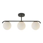 Nordlux Grant Lampa Wisząca Szkło Czarny | Nadaje Się Do 3x E14