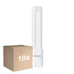 Opakowanie 10x Noxion Lucent PL-L LED 7.9W 1000lm - 840 Zimna Biel | 4-Piny - Zamienne 18W