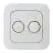 EcoDim Przycisk ściemniacza DUO Busch-Jaeger Reflex incl. Obrotowa Płyta Osłonowa