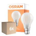 Opakowanie 6x Osram Retrofit Classic LED B22d Gruszka Matowy 11W 1521lm - 827 Bardzo Ciepła Biel | Ściemnianie -  Zamienne 100W