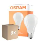 Opakowanie 6x Osram LED Lamps E27 Gruszka Włókno Matowy 11.6W 2452lm - 827 Bardzo Ciepła Biel | Zamienne 150W